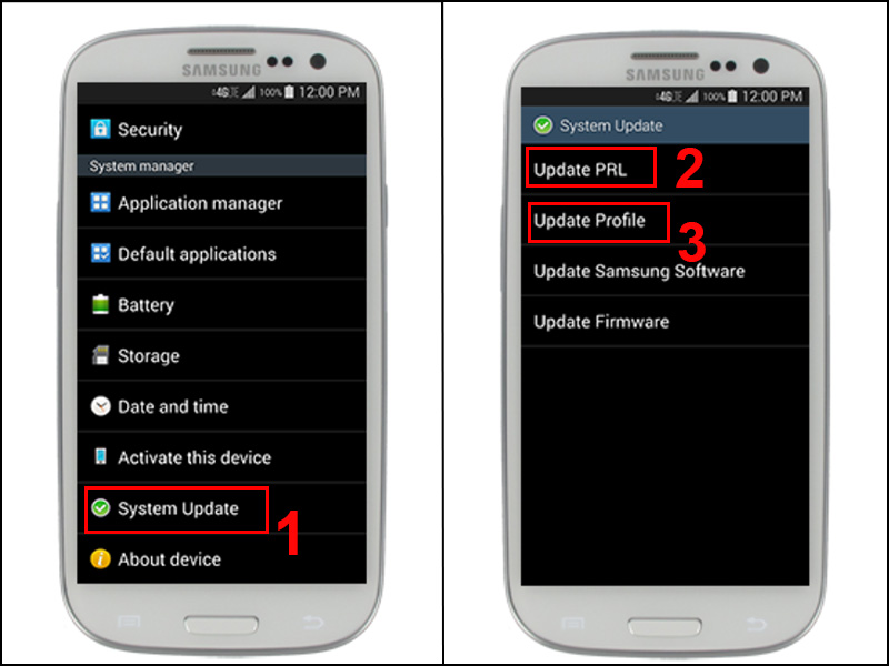 Cập nhật PRL v&agrave; Profile